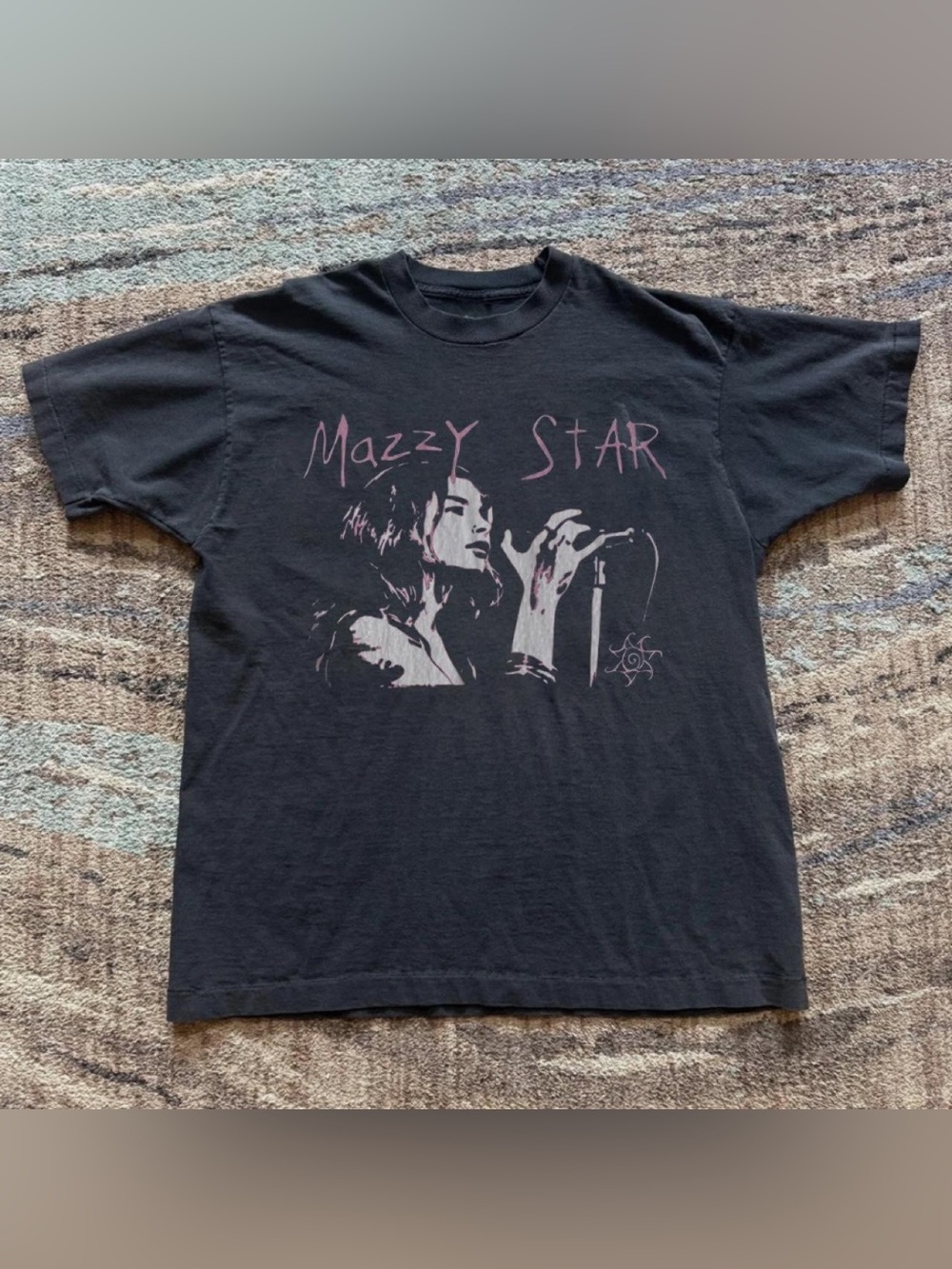 Mazzy Star Hope Sandoval Photo Whimsigoth Black Graphic Band T-Shirt